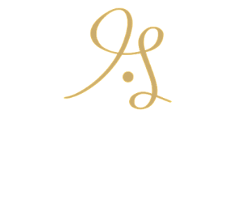 personal hosting service logo gold white